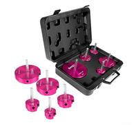YJDOORPLAY PPR Alésoir Kit pour forets 1/2" Extenseur de tuyau avec tige hexagonale de 3/8" pour raccords en PVC PVC ABS Diamètre 1,25 à 4" Outil d'alésage