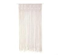 YJDOORPLAY Rideau en macramé pour porte, tapisserie pour mariage, décoration bohème, à suspendre au mur, séparateur de fenêtre, arc, fond pour fêtes, décoration pour la maison, 95 x 180 cm, beige