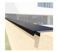 YJEUZCD Mur Goutte À Bord du Gouffre Clignotant Aluminium, Protecteur Couverture pour Limite, Résistant Aux Intempéries Muret Garde, Personnalisable Déviateur Déflecteur(12x160cm/4.7x63.0in)
