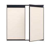 YJEUZCD Portes Placard Aluminium sans Perçage Double Cadre Battant(55x71cm)