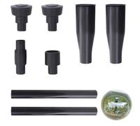 YJFY Lot de 8 buses de fontaine avec buses de pompe de fontaine, têtes de pulvérisation d'eau, accessoires de fontaine de bassin, kit complet - Avec buses de pluie champignons, tubes d'extension pour