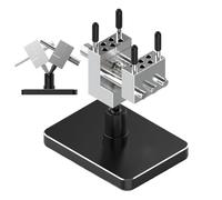 Yjkedfh Étau Mini - 2-en-1 Étau de Bureau - Presse Anti-Dérapante de Précision à Libération Rapide Outil de Perçage Lourd pour Travail du Métal, du Bois, Bijouterie, Atelier et Garage