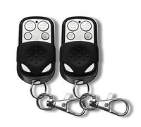 YK-06 433MHz Accessoire pour système d'alarme, Commande à télécommande Noire à 2 unités （Fonctionne Uniquement avec Les alarmes de Marque Wolf Guard