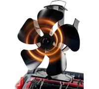 Ykgutilu Ventilateur Poêle à Bois,Ventilateur de Cheminée à Entraînement Thermique,Aucune électricité Requise,Silencieux <25 dB,Convient aux poêles à bois, Aux Poêles à Granulés et aux Cheminées