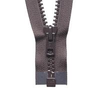 YKK Fermeture éclair à extrémité ouverte N°570 Marron Longueur 61 cm
