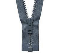 YKK Fermeture éclair à extrémité ouverte N° 578 Gris foncé Longueur 71 cm