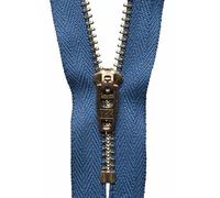 YKK Fermeture éclair semi-automatique N°145 Bleu ardoise Longueur 13 cm