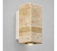 YKSJDFH Jaune Travertin Applique Murale Extérieure Jardin Pierre Naturelle Étanche Durable Lanterne Murale Fer Antirouille Applique Économie D'énergie pour Porche Couloir Porte D'entrée Maison