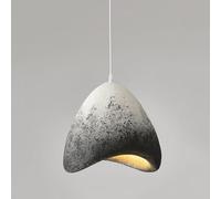 YKSJDFH Lampes suspendues Wabi-sabi Lampes suspendues nordiques Lampe suspendue en polystyrène japonaise créative moderne Lampe industrielle E27 Luminaire de base Éclairage pour cuisine îlot Chambre M