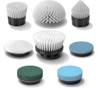 YKYI Brosse de Nettoyage rotative électrique,Têtes de Brosse de Rechange | 8 accessoires pour salle de bain, cuisine, sols, vitres, meubles et voiture, adaptés aux différentes surfaces