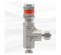 YKYNCJJT Union de Compression en Acier Inoxydable 316, soupape sécurité à Ressort réglable, 1/8 "1/4" 3/8 "1/2" 3 6 8 10 12 mm, 6000 PSI(1l8 inch)
