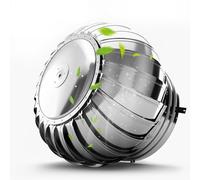 YLFFFZZZ Turbines d'air rondes de toit en acier inoxydable 304 - Extracteur externe de 9,9 cm - 50 cm