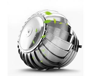 YLFFFZZZ Turbines d'air rondes de toit en acier inoxydable 304 - Extracteur externe de 9,9 cm - 50 cm