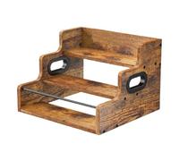 Ylnailky Étagère à Bouteilles de Spiritueux | Présentoir à Vin pour Comptoir,Présentoir en Bois à 3 Niveaux pour Maison Cuisine Appartement Collectionneurs Propriétaires