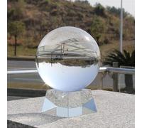 YLQUXEUV Glass Ball Transparent Crystal White Color Solid Light Home Decoration Ornaments Photography Props,B-60mm