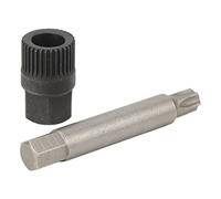 Ymiko Foret de 75 Mm alternateur de Rechange pour Alternateurs Bosch, Kit de clé à Poulie D'alternateur 33 Dents, Douille Cannelée, Extracteur de Foret