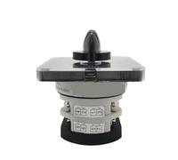 YMZ12-25A Changeover Switch Isolator Silver Contact Power Control Interuptor Rotary Knob ON-OFF-ON Multi Positions LW31(102-25A 1P)