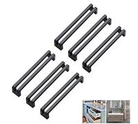 YNDD 6 Pièces Poignee de Meuble Cuisine, Poignet Tiroir Noire 160 mm Entraxe, Poignet Porte Placard Chambre Moderne, Poignee Armoire Salle de Bain Alliage de Zinc, Poignée de Penderie pour Commode