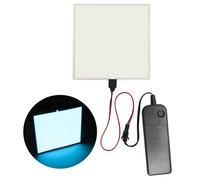 YnGia 10 * 10cm el panel feuille lumineuse électroluminescente décorations feuille de lampe lumineuse feuille avec onduleur de batterie (bleu glace)