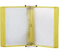 YNIYUJKL Présentoir Mural À 10 Volets Double Face pour Une Consultation Facile des Pages, Organiseur De Documents pour Le Bureau, L'École Et La Maison.,F