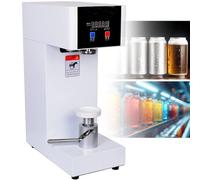 YNIYUJKL Scelleuse Électrique pour Boîtes De Conserve - Scelleuse À Hauteur Réglable pour Bouteilles De Soda, Bière, Thé - Scelle 5 Boîtes par Minute, Diamètre 5,5 Cm,White