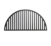 YNNI KAMADO Grille en fonte fendue demi-lune pour barbecues de diamètre extérieur 38,1 cm TQ15CRG
