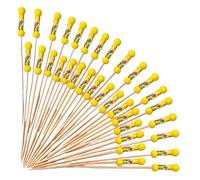 YNPQTDS Piques À Cocktail | 100 Pièces Brochettes Décoratives avec Perle et Corde,Brochettes Apéritives 11,9 cm | Pour Charcuterie, Boissons, Cocktails, Fruits, Desserts, Cuisine, Bar et Réceptions