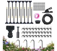 YNPQTDS Système d'irrigation de jardin | Raccord Rapide Automatique Anti-Fuite | Kits D'Irrigation Goutte À Goutte Automatiques - Pour Pelouse Extérieure Bac Surélevé Serre Fleurs Légumes