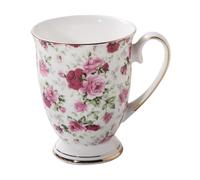 YNPQTDS Tasses en porcelaine anglaise de 300 ml, motif floral, tasses en porcelaine fine, tasse à petit déjeuner classique, tasse à thé artistique de style européen, tasse à en porcelaine
