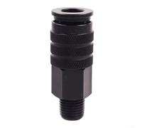 YobiLife Coupleur pneumatique femelle 1/4 NPT à connexion rapide, raccord de tuyau d'air autobloquant à une main, connecteur de ligne d'air en métal pour compresseurs et outils
