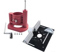 YobiLife Kit de base élévateur de table de toupie, mécanisme de levage rapide de 4e génération pour débroussailleuse à bois, clôture en alliage d'aluminium, convient aux défonceuses de 63,8 à 65,5 mm