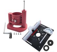 YobiLife Kit de base élévateur de table de toupie, mécanisme de levage rapide de 4e génération pour débroussailleuse à bois, clôture en alliage d'aluminium, convient aux défonceuses de 63,8 à 65,5 mm