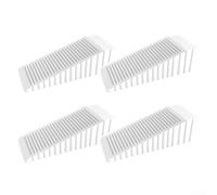 YobiLife Lot de 4 butées de porte antidérapantes et silencieuses en | PVC élastique épais, poignée double face, avec poignée double face réglable, cale de porte en PVC épais pour la maison