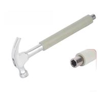 YobiLife Marteau à panne fendue avec douille intégrée, tête forgée en acier à haute teneur en carbone, poignée antidérapante pour réparation de construction (22 mm)