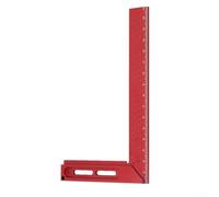 YobiLife Règle carrée de charpentier en alliage d'aluminium de 160 mm à angle droit, équerre de travail du bois en forme de T de 45/90 degrés pour le marquage de bricolage