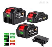 Yofidra - batterie Lithium-Ion Rechargeable 18-20V, pour perceuse/scie/tournevis/clé/meuleuse d'angle sans fil, outils électriques sans balais 2X4.5Ah-1 Charger