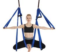 Yoga hamac anti-gravité balançoire hamac tissu yoga suspendre balançoire tissu yoga 250 * 150 cm （Bleu）
