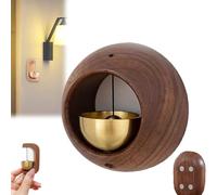 YOHFRFGX Feylona Carillon de porte, carillon de porte Aura, carillon de porte Feylona Aura Aura, Chime de porte Woodybeing, Chime de porte Feylona, cloche pour ouverture de porte (noyer, bol)