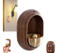 YOHFRFGX Feylona Carillon de porte, carillon de porte Aura, carillon de porte Feylona Aura, Chime de porte en bois Feylona, carillon de porte Feylona, cloche pour ouverture de porte (noyer, petit