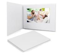 Yoidesu 7 cartes de vœux vidéo, brochure vidéo électronique personnalisée avec haut-parleur à écran IPS, contrôle tactile, mémoire de 4 Go, batterie rechargeable, cartes numériques cadeaux pour