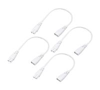 YOKIVE 4 pcs T5 LED Tube Câble, Mâle Vers Femelle 2 Broche Extension Cordon, Branchez et Jouez, Génial pour Intégré LED Tube (Blanc, 30cm /1 -Pieds)