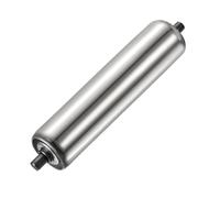 YOKIVE Rouleau de Convoyeur, Remplacement de Rouleau en Acier Inoxydable | Mouvement Lisse, Idéal pour les Usiness (Argent, Dia de 2 Pouces, Longueur de 10 Pouces)
