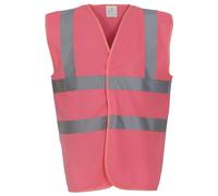 YOKO Gilet de travail Retro rose Rose XL