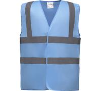 YOKO Gilet de travail Retro bleu ciel Bleu royal L