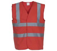 YOKO Gilet de travail Retro rouge Rouge XL