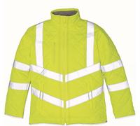 YOKO Hi-Vis Kensington Jacket With Fleece Lining (Veste Kensington Hi-Vis avec doublure en polaire)
