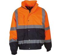 YOKO HVP218 | Veste haute visibilité deux tons | EN ISO 471:2013 classe 3 - Couleur : Hi-Vis Orange/Navy - Taille : M