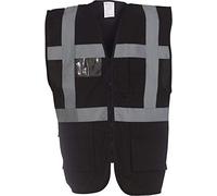 Yoko Veste de yk002/hvw801 Executive multifonction haute visibilité Gilet sans manches pour femme XXL noir