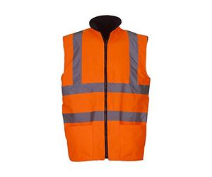 YOKO Yk041/Hv008f Gilet polaire réversible haute visibilité Homme