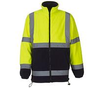 Yoko Yk042/Hvk08 Veste Polaire Haute visibilité pour Homme Jaune/Bleu Marine Taille 3XL